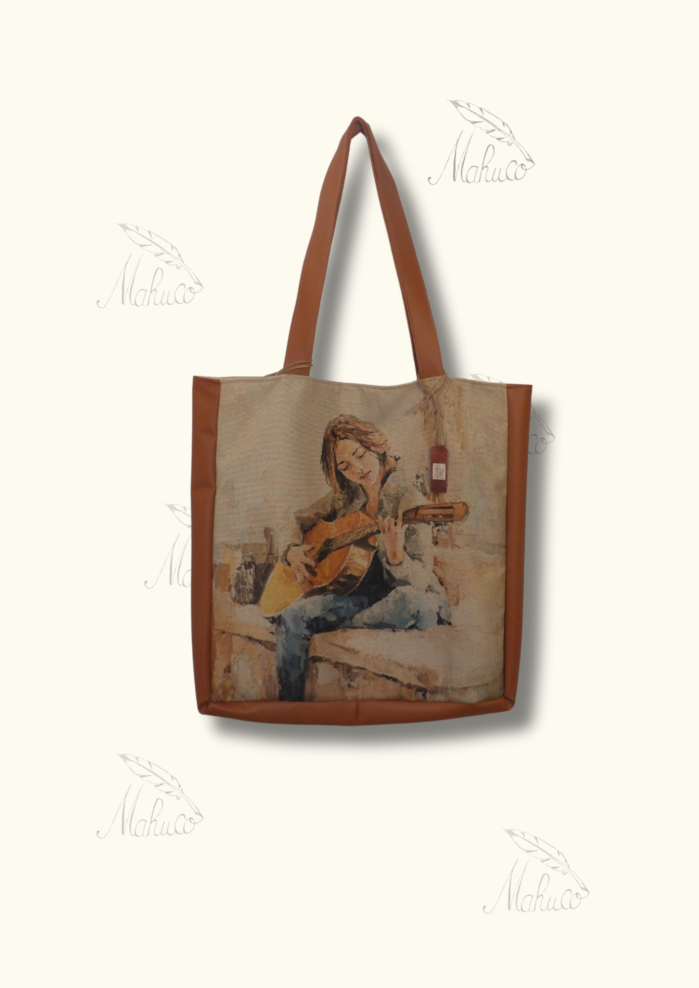 Sac motif guitare